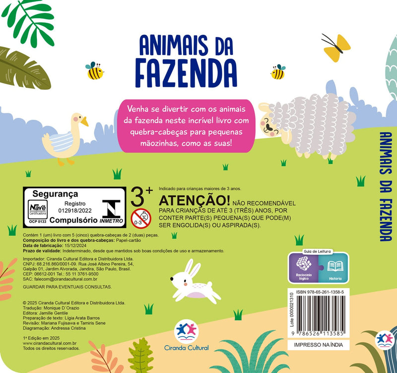 Animais da Fazenda quebra-cabeças