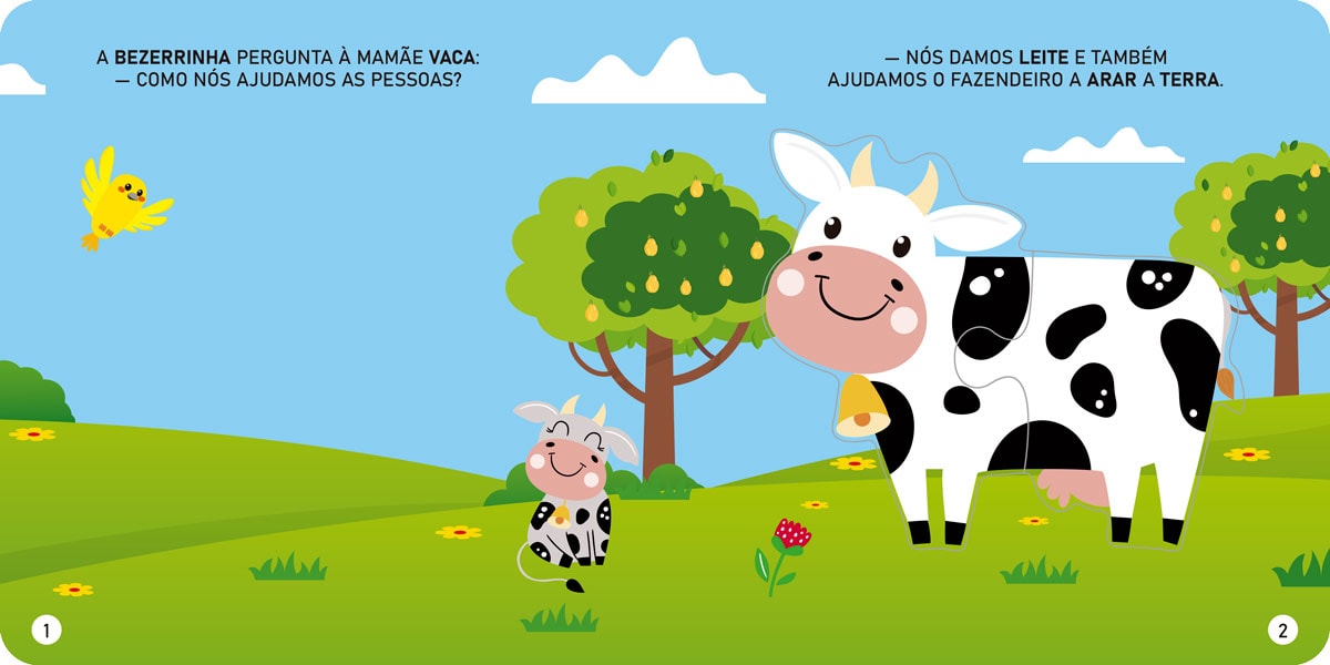 Animais da Fazenda quebra-cabeças