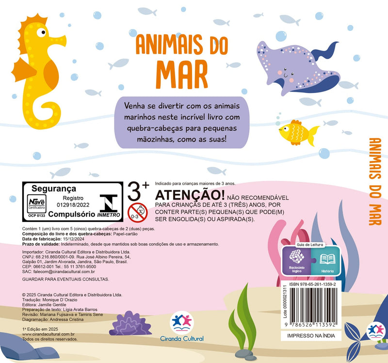 Animais do Mar quebra-cabeças