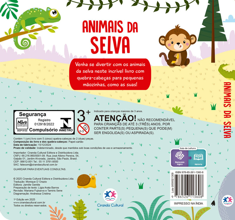 Animais da Selva quebra-cabeças