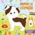 Quebra-cabeças Animais de Estimação, capa colorida com filhote de cachorro e hamster. — Plenitude