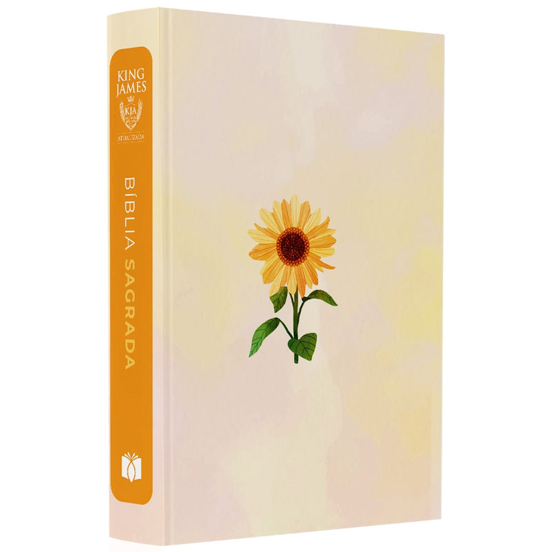 Bíblia Sagrada Girassol | KJA | Letra Maior | Capa Dura