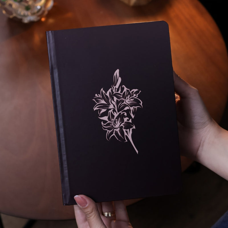 Bíblia Sagrada Flores | KJA  | Letra Maior | Capa Dura Vinho