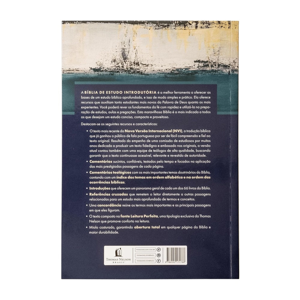 Bíblia de Estudo Introdutória | NVI | Leitura Perfeita | Capa Brochura