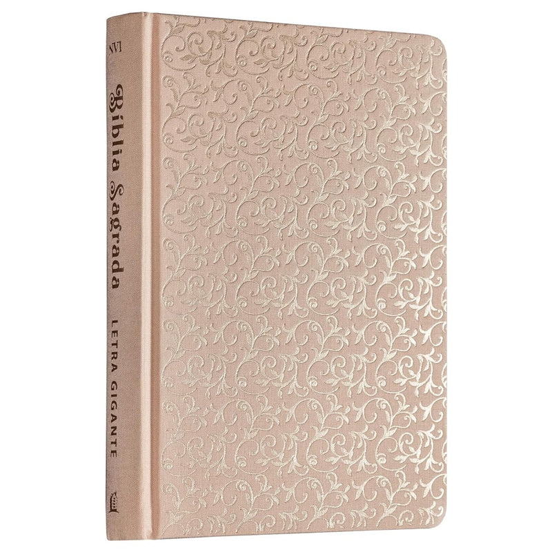 Bíblia Sagrada | NVI | Letra Gigante | Leitura Perfeita | Capa Dura Tecido Feminina Flores