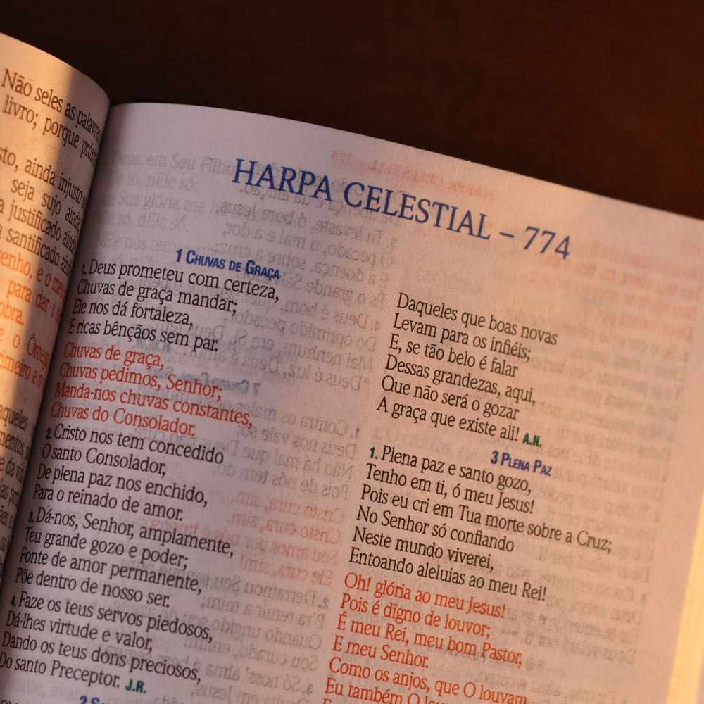 Bíblia Sagrada | ARC | Letra Hipergigante | Capa Luxo Rosa | Harpa Celestial 774
