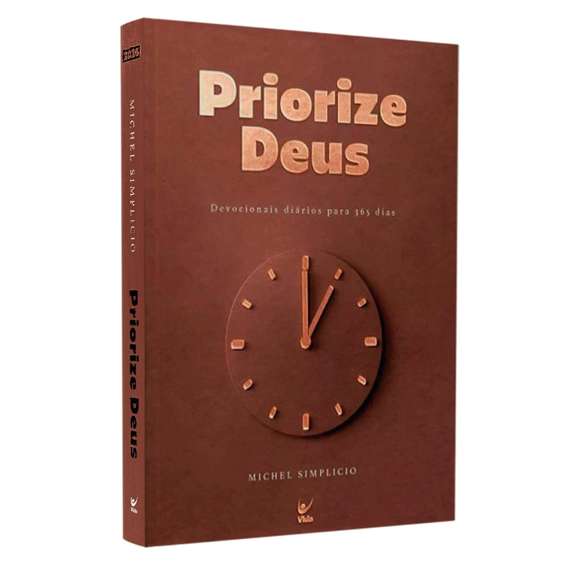 Devocional Priorize Deus 2026 | Marrom | Michel Simplício