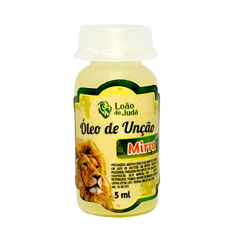 Óleo de Unção 5 ml | Leão de Judá | Mirra