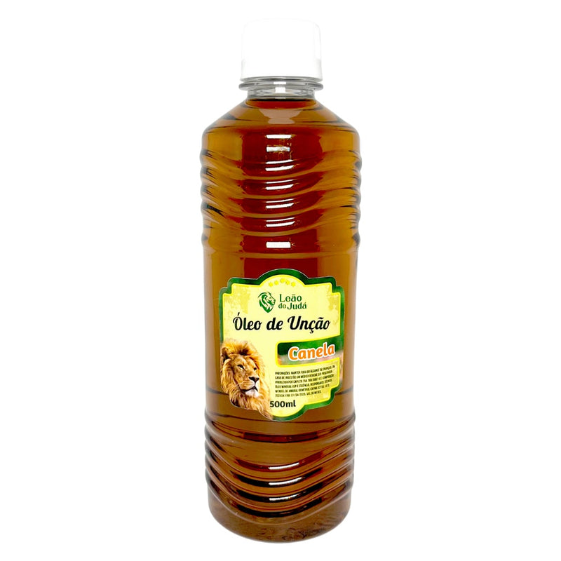 Óleo de Unção 500 ml | Leão de Judá | Canela