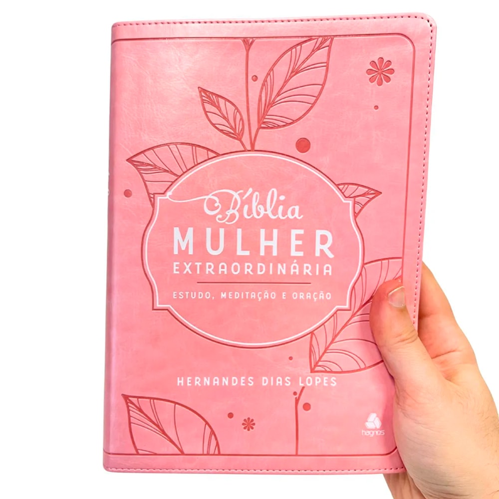 Bíblia Mulher Extraordinária | King James Clássica | Hernandes Dias Lopes | Rosa