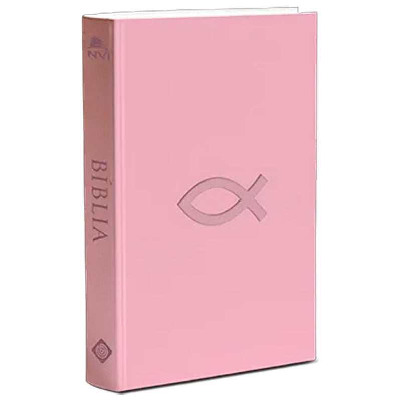 Bíblia Sagrada Peixe | NVI | Capa Flexível Rosa
