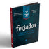 Livro Devocional Forjados, de Enéias Rubens e Felipe Rocha. Capa azul escura com símbolos de forja — Plenitude
