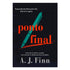 Capa do livro Ponto Final, de A. J. Finn, com ilustração de uma caneta verde sobre fundo escuro. — Plenitude