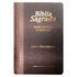 Bíblia Sagrada ARC Letra Hipergigante, Harpa Avivada e Corinhos, capa laminada marrom. — Plenitude