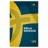Bíblia Sagrada A21, capa azul-marinho com cruz dourada texturizada, logo Vida Nova. — Plenitude