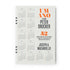 Livro "Um Ano Com Peter Drucker" de Joseph A. Maciariello, capa branca com calendários e texto em laranja e preto. — Plenitude
