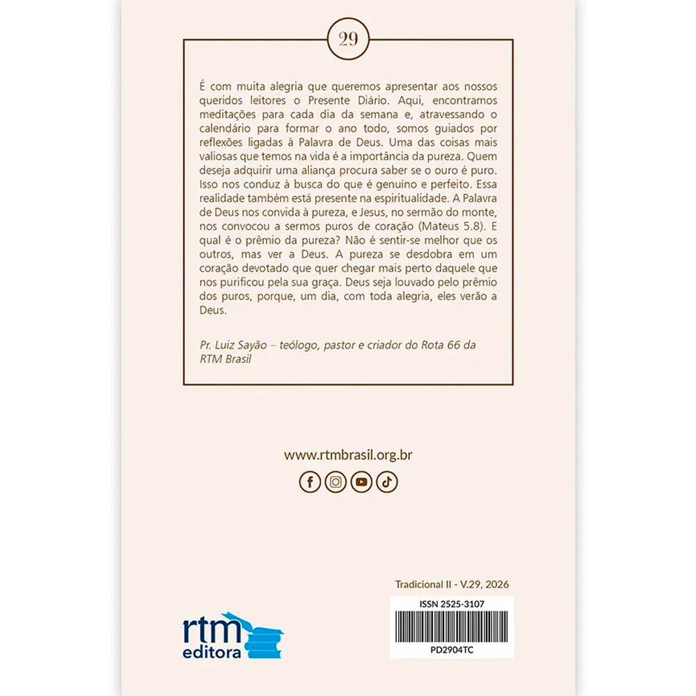 Devocional Presente Diário Mini | Vol 29 | Capa Criança | 2026