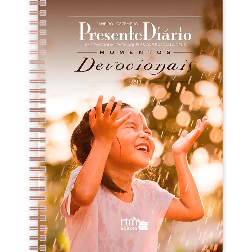 Devocional Presente Diário  Wire-O | Letra Grande | Vol 29 | Capa Criança |Agenda 2026