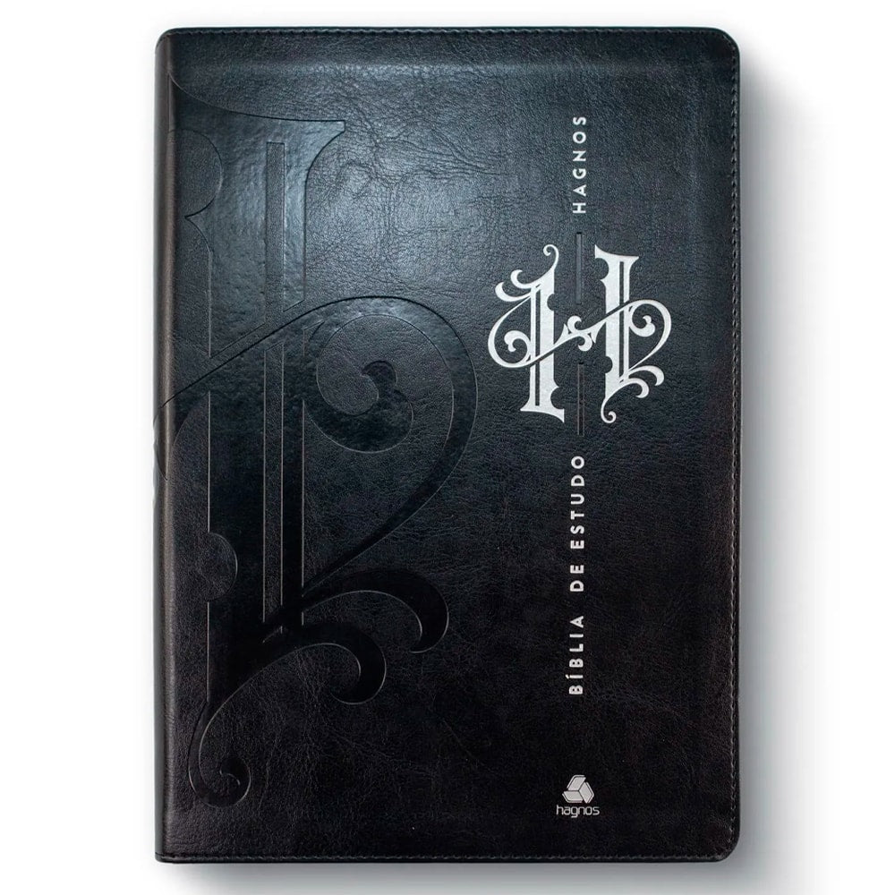 Bíblia de Estudo Hagnos | King James | Capa Luxo Preta