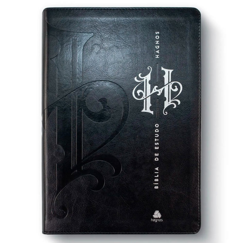 Bíblia de Estudo Hagnos | King James | Capa Luxo Preta