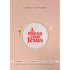 Livro de capa comum rosa claro com um prato branco, garfo e faca dourados, e título "À Mesa Com Jesus". — Plenitude