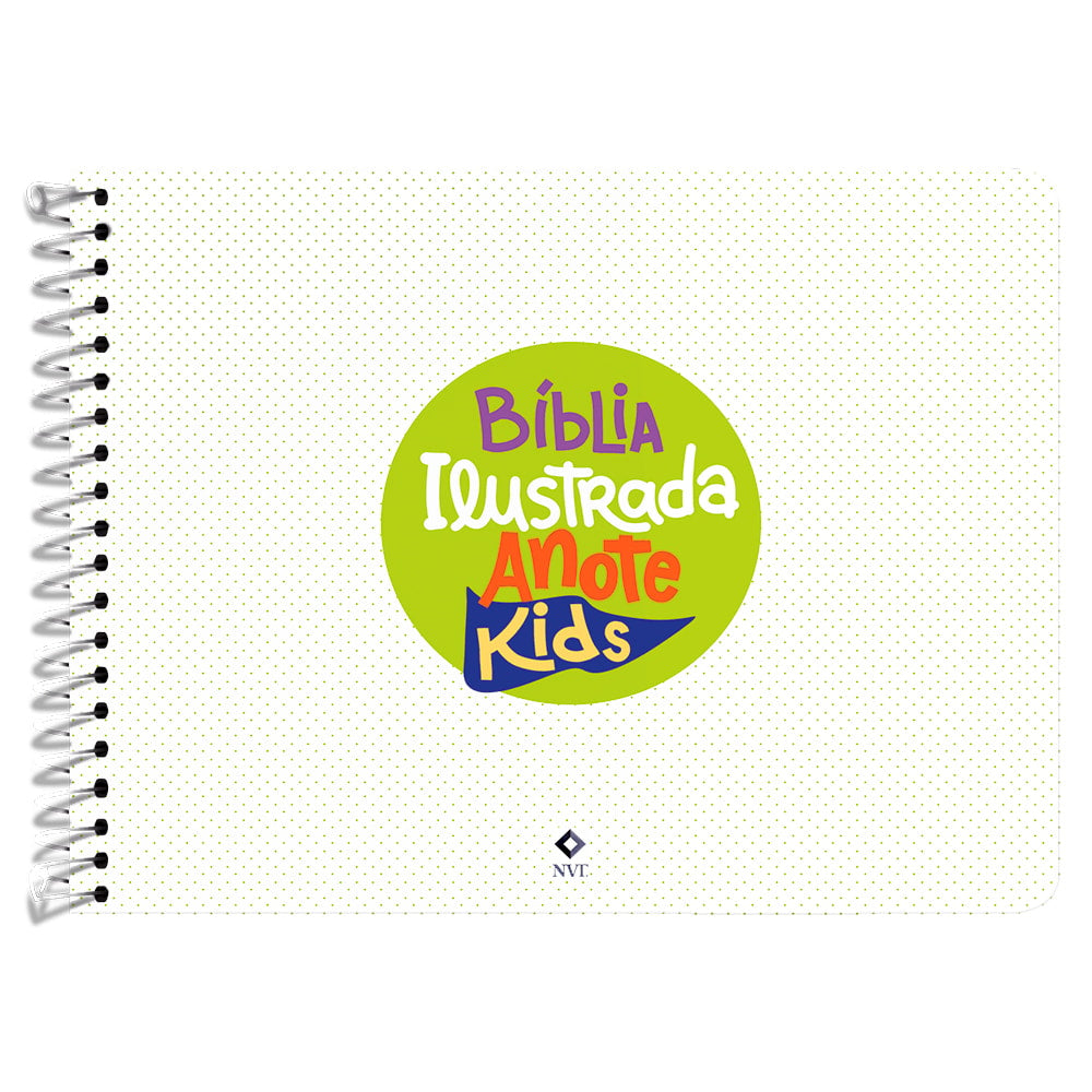 Bíblia Ilustrada Anote Kids | NVT | Capa Dura Stickers