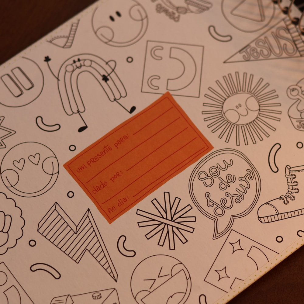 Bíblia Ilustrada Anote Kids | NVT | Capa Dura Stickers