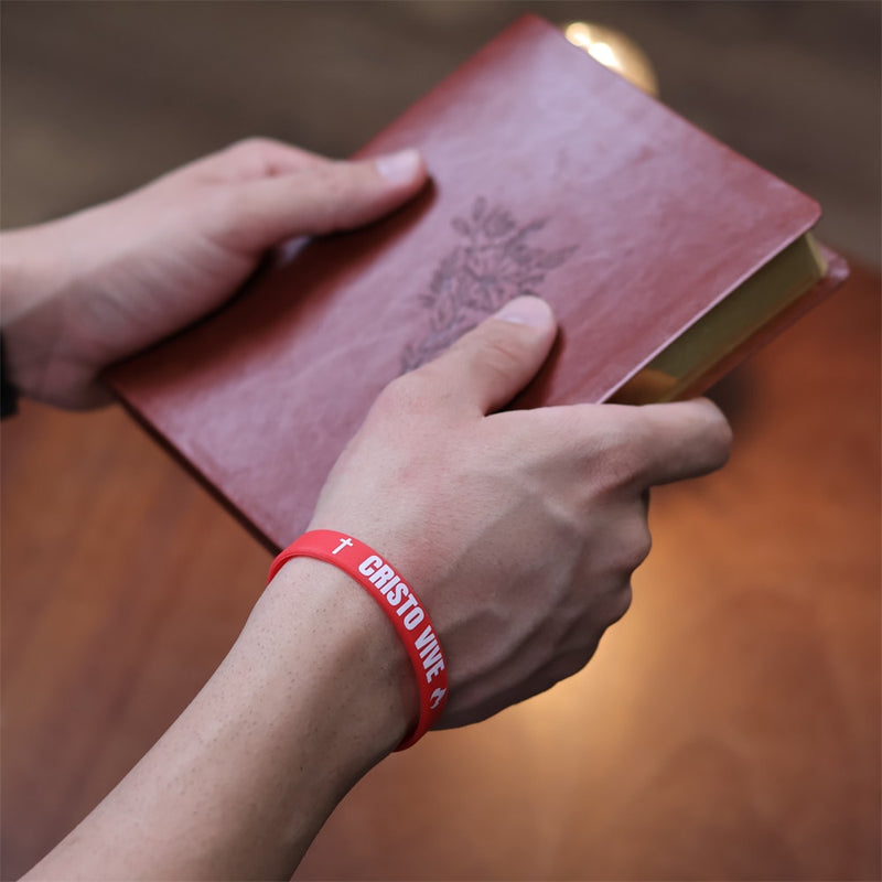 Pulseira de Silicone Vermelha | Cristo Vive