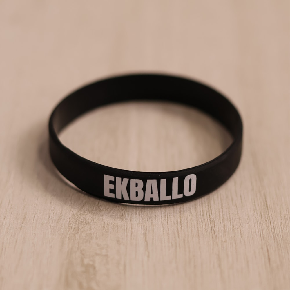 Pulseira de Silicone Preta | Ekballo