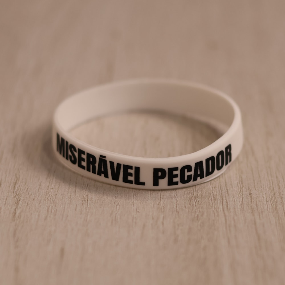 Pulseira de Silicone Branca | Miserável Pecador