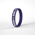 Pulseira de Silicone Azul Cobalto Manso e Humilde com texto branco. — Plenitude