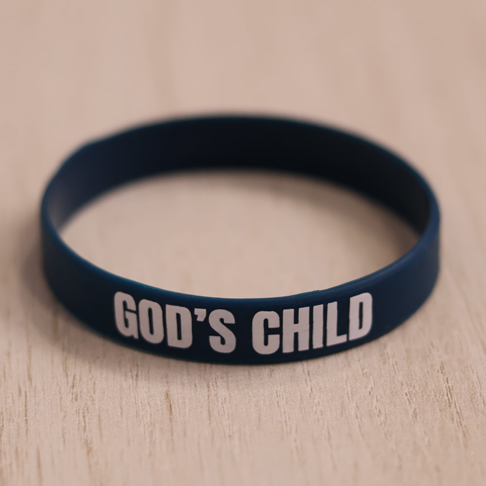 Pulseira de Silicone Azul Petróleo | God's Child