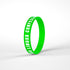 Pulseira de Silicone Verde Neon Toda Língua Confessará com texto branco. — Plenitude
