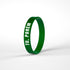 Pulseira de Silicone Verde Militar Tu, Porém com texto branco. — Plenitude