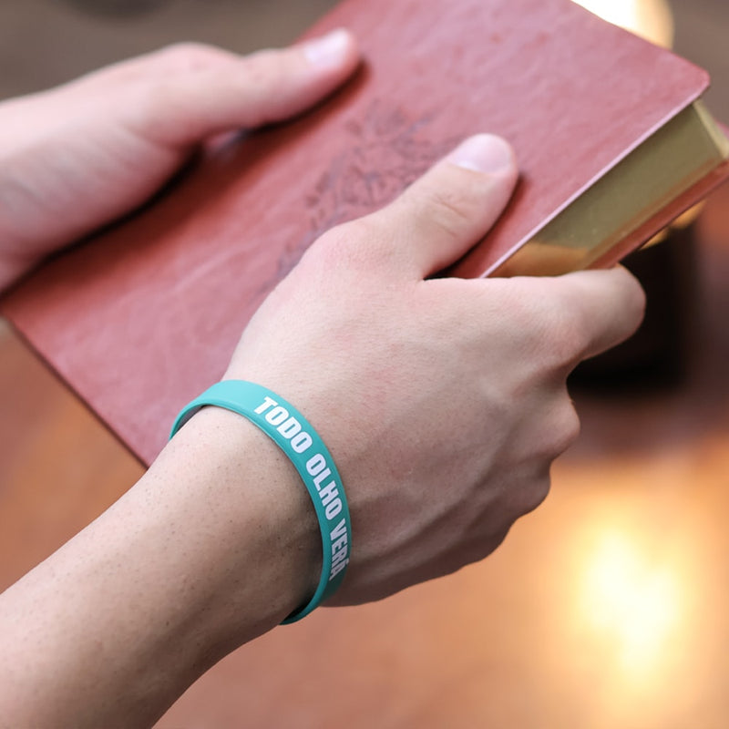 Pulseira de Silicone Verde Floresta | Todo Olho Verá