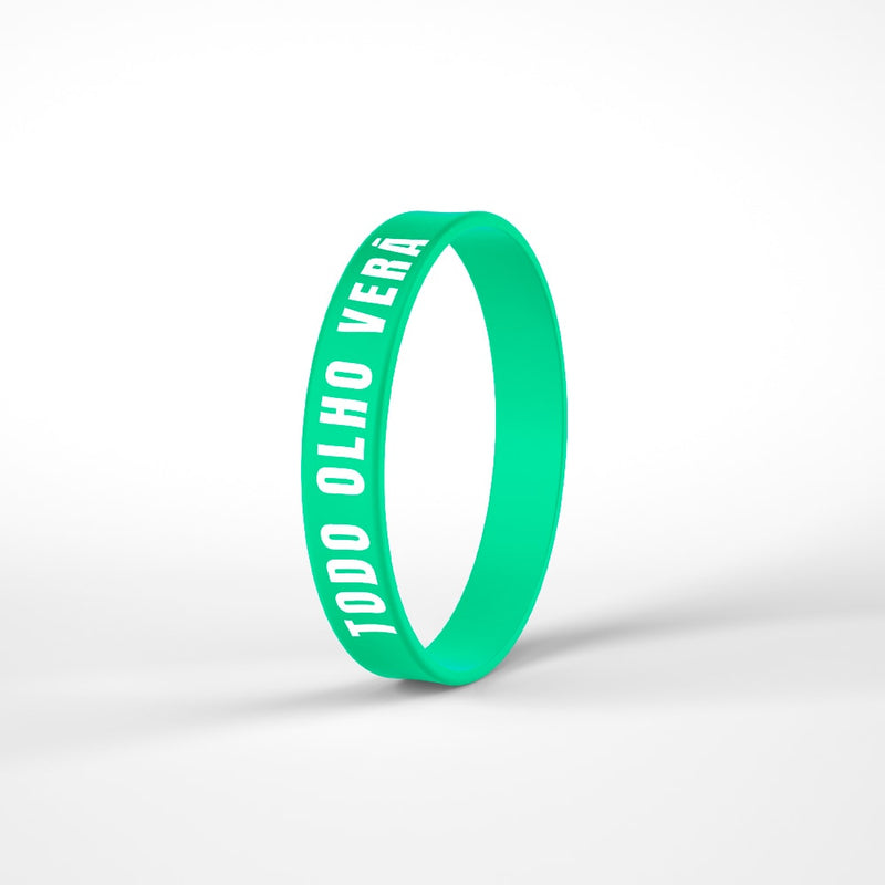 Pulseira de Silicone Verde Floresta | Todo Olho Verá
