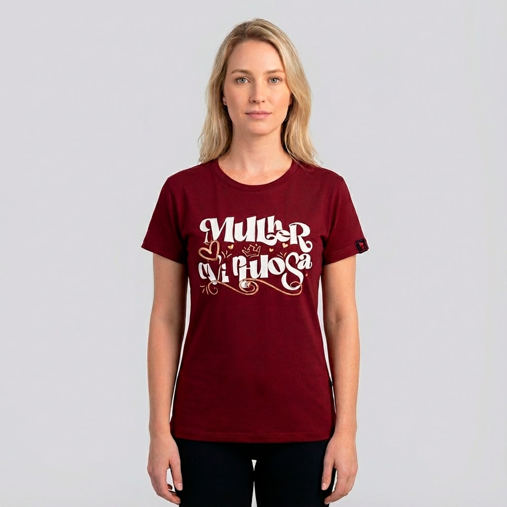 Camiseta Feminina Vermelha | Mulher Virtuosa