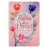 Bíblia da Mulher, capa rosa com flores, letras vermelhas e detalhes em azul, edição Nova Edição — Plenitude.