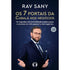 Livro Os 7 Portais da Cabalá nos Negócios, Rav Sany, capa azul com foto do autor. — Plenitude