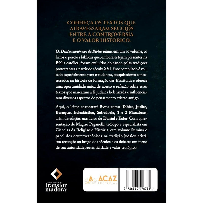 Os Deuterocanônicos da Biblia
