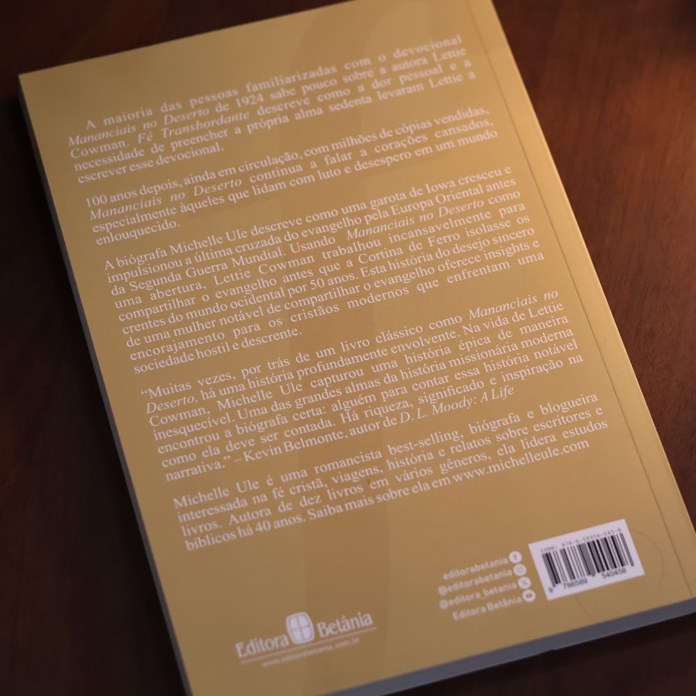 Fé Transbordante | Uma Biografia de Lettie Cowman | Michelle Ule