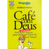 Livro Café com Deus Em Cartuns, capa amarela com desenho de homem e xícara. — Plenitude