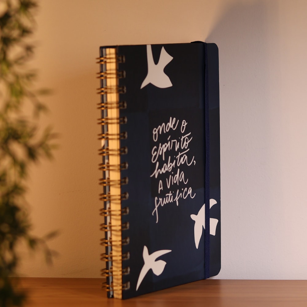 Caderno Espírito | Pássaros | Azul