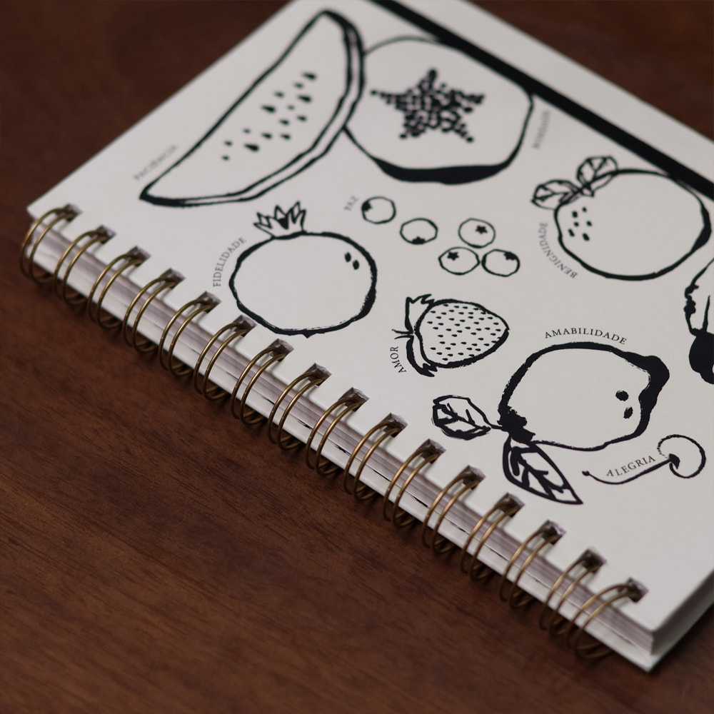 Caderno Fruto do Espírito | Frutos| Bege