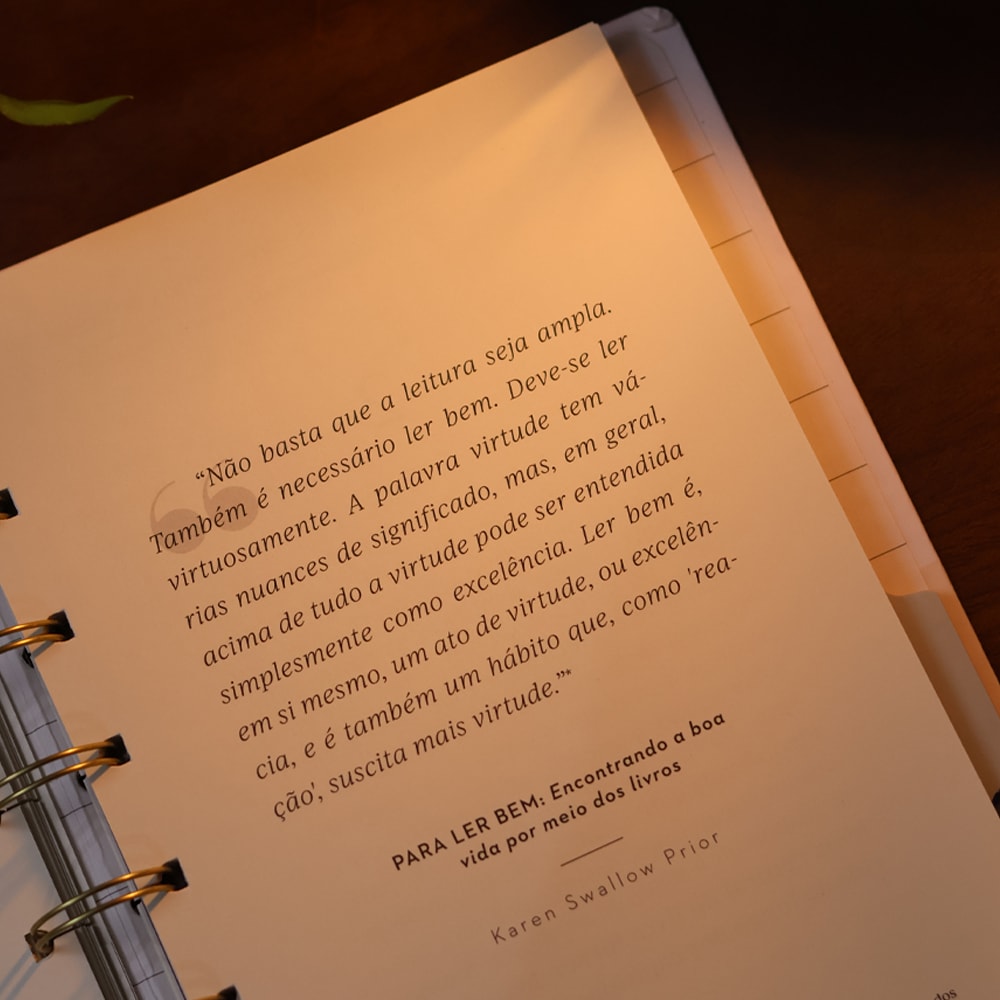 Book Planner | Leitura Proposital | Creme