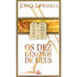 Livro "Os Dez Desafios de Deus" de Jorge Linhares, capa branca com tábuas dos dez mandamentos. — Plenitude