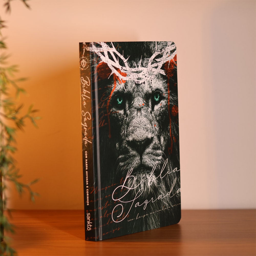 Bíblia Sagrada 860 | ARC | Letra Normal |  Leão Coroa de Espinhos