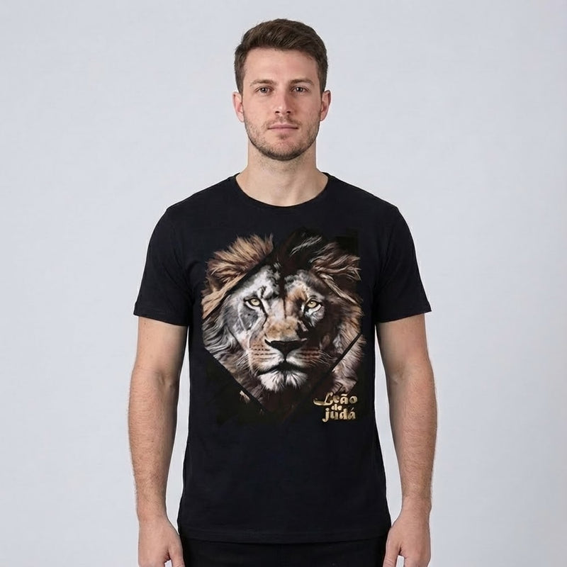 Camiseta Preta  | Leão de Judá