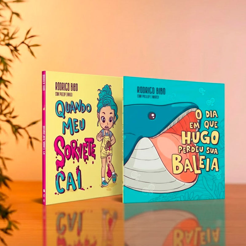 Kit Quando Meu Sorvete Cai + O Dia Em Que Hugo Perdeu Sua Baleia | Rodrigo Bibo