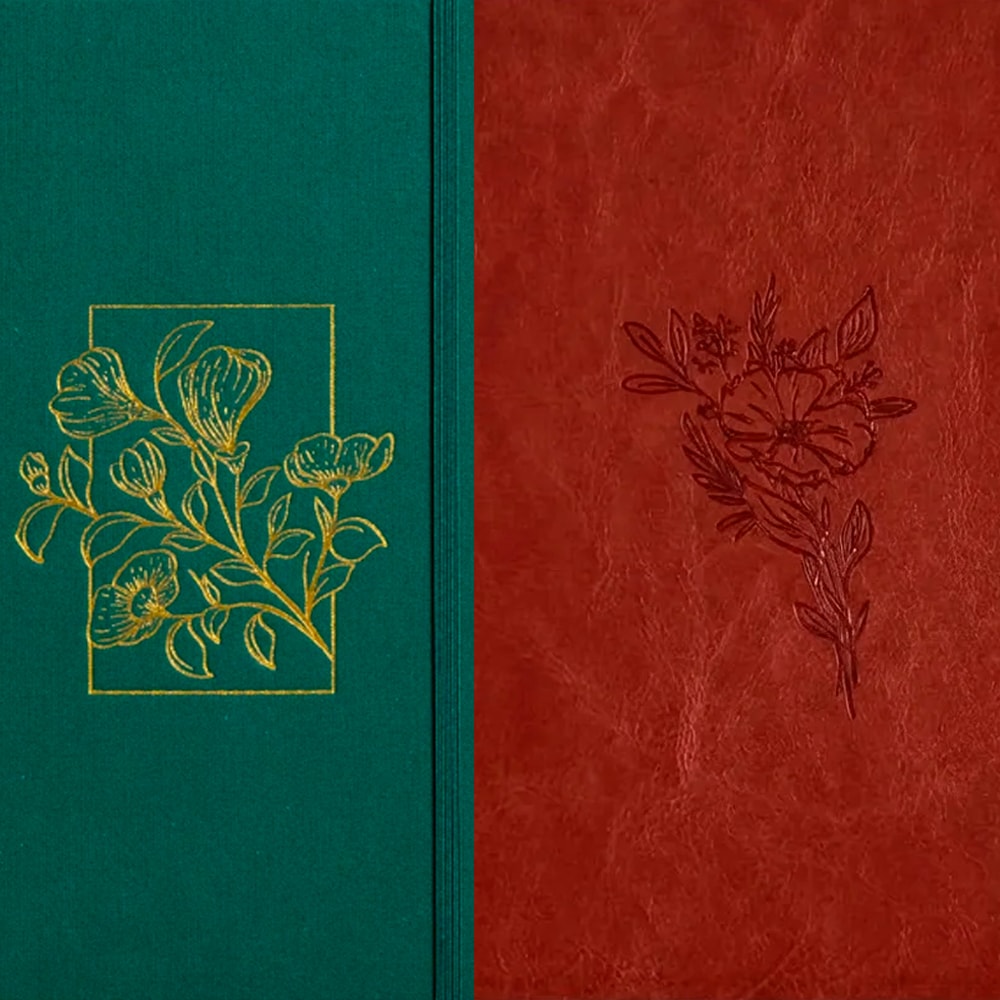 Kit Planner Meu Plano Perfeito | Capa Dura Com Tecido Verde + Bíblia Sagrada Essencia Leia e Anote